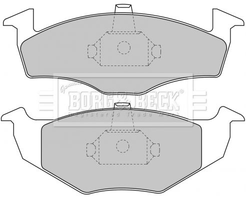 BORG & BECK Комплект тормозных колодок, дисковый тормоз BBP1471